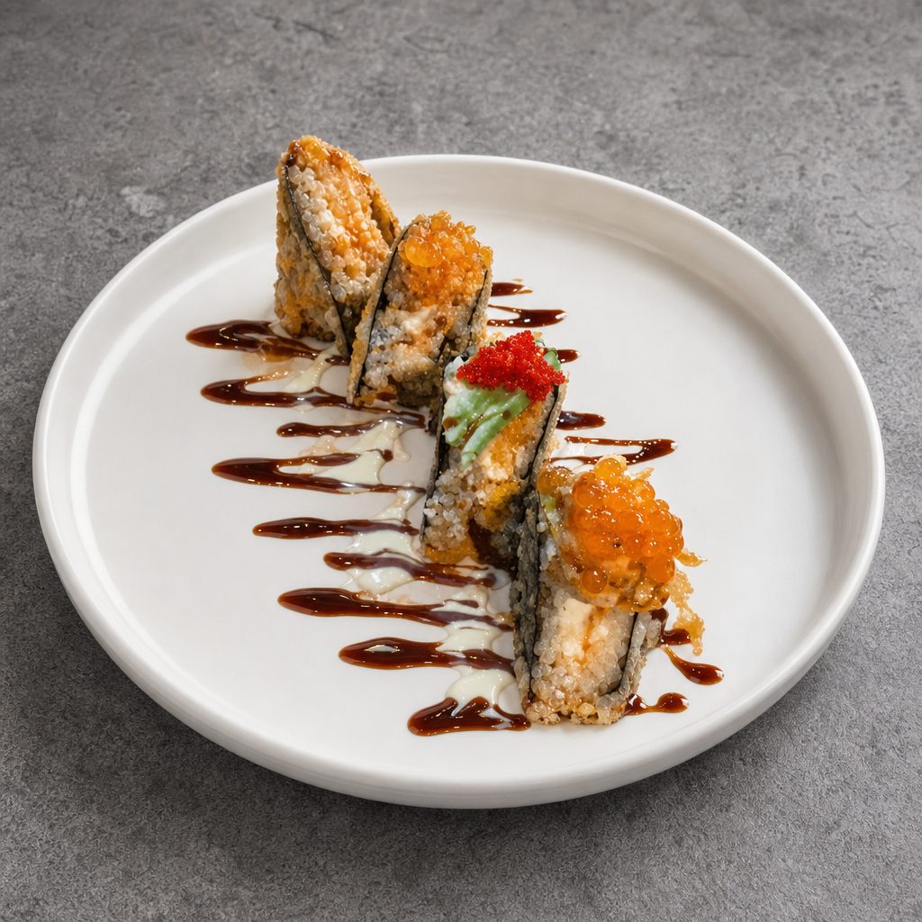 Sushi Topping Taco Sushi.