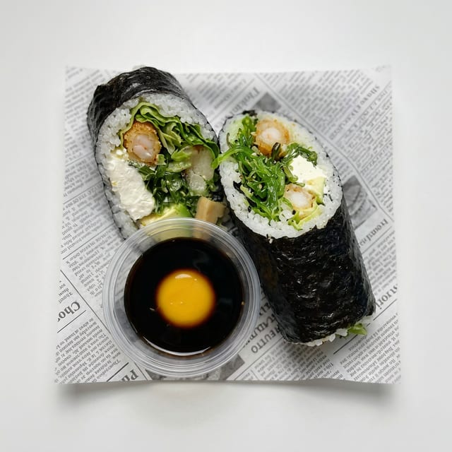 Shrimp Tempura Sushi Burrito.