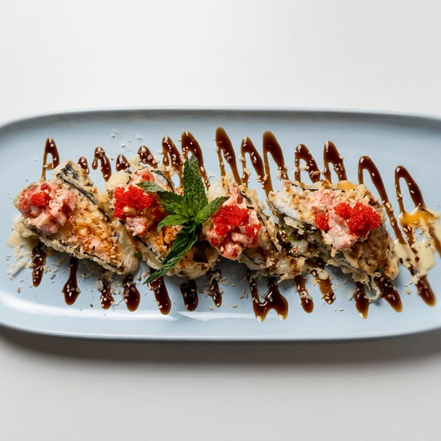 Snow Crab Taco Sushi.