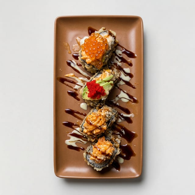 Sushi Topping Taco Sushi.